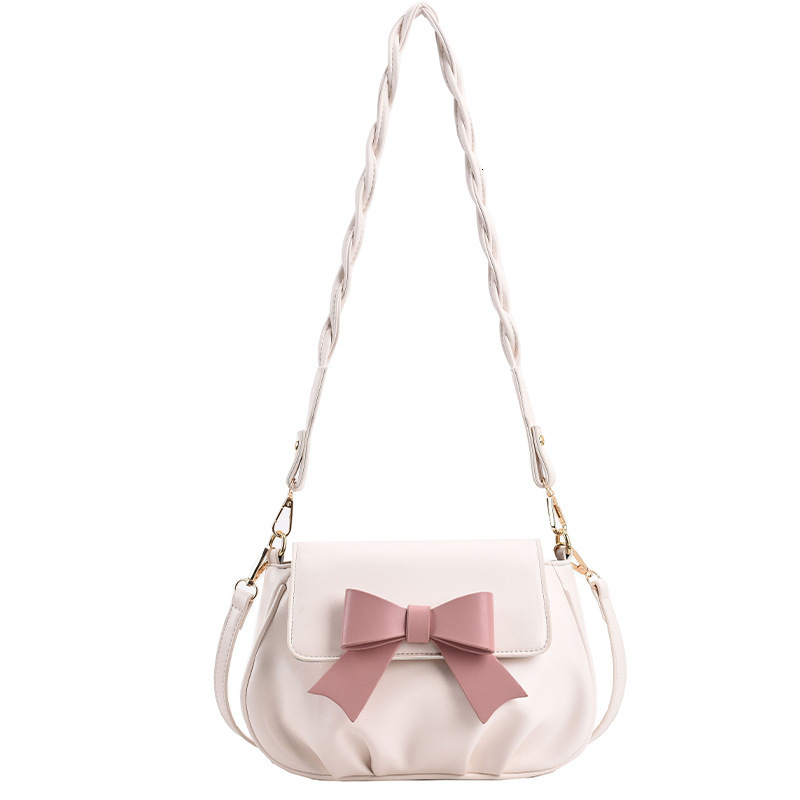 designer 2025 Summer Niche Bowknot Bag for Female Students Versatile Shoulder Crossbody Bag Small Bag Summer Small Square Bag Underarm Bag