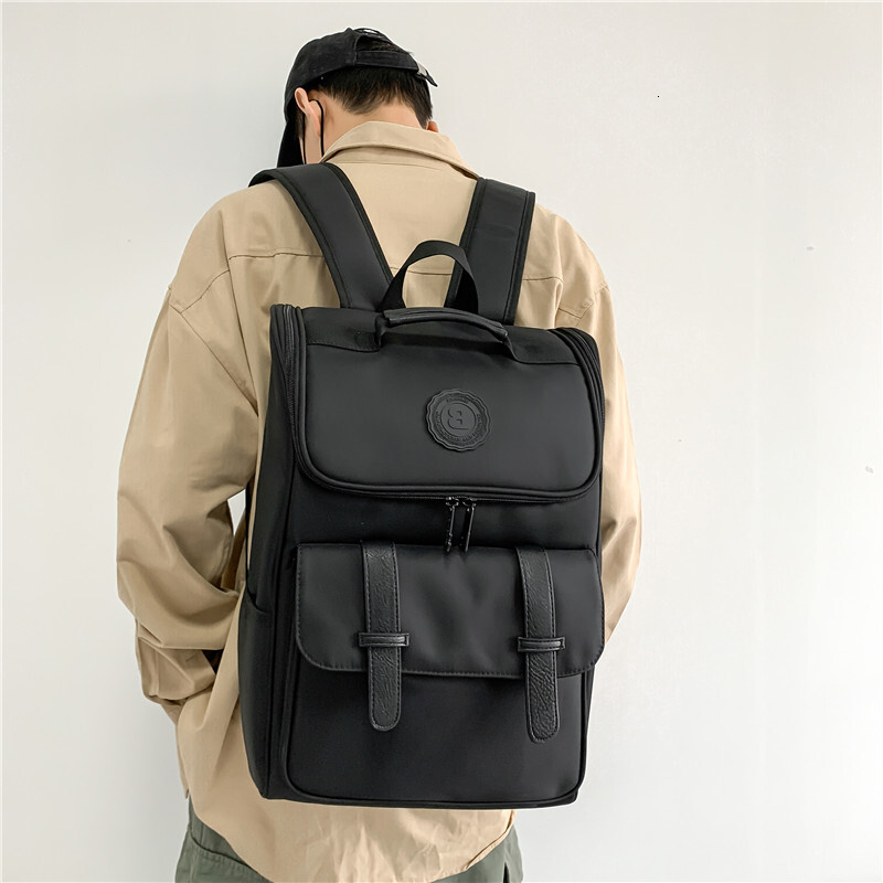 Free Shipping, Trendy Brand Backpacks Men's Fashionable Student Schoolbags Women's College Student Casual Large-capacity Travel Backpacks Ou