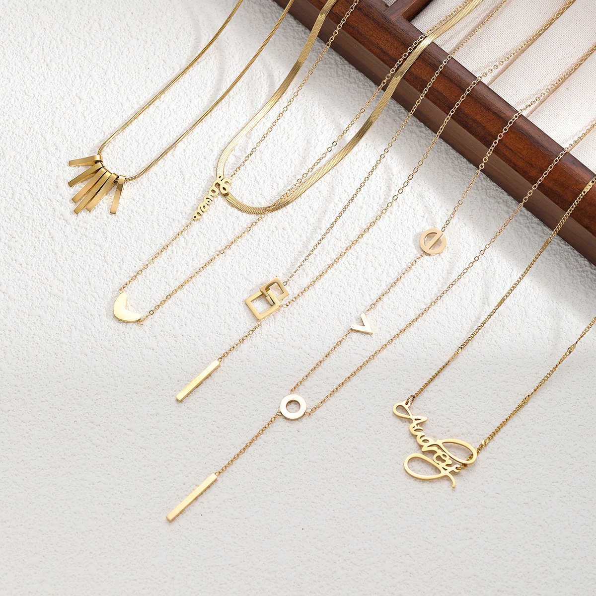 Fashion Trendy Titanium Steel Necklace for Women Korean Style Jewelry Accessories