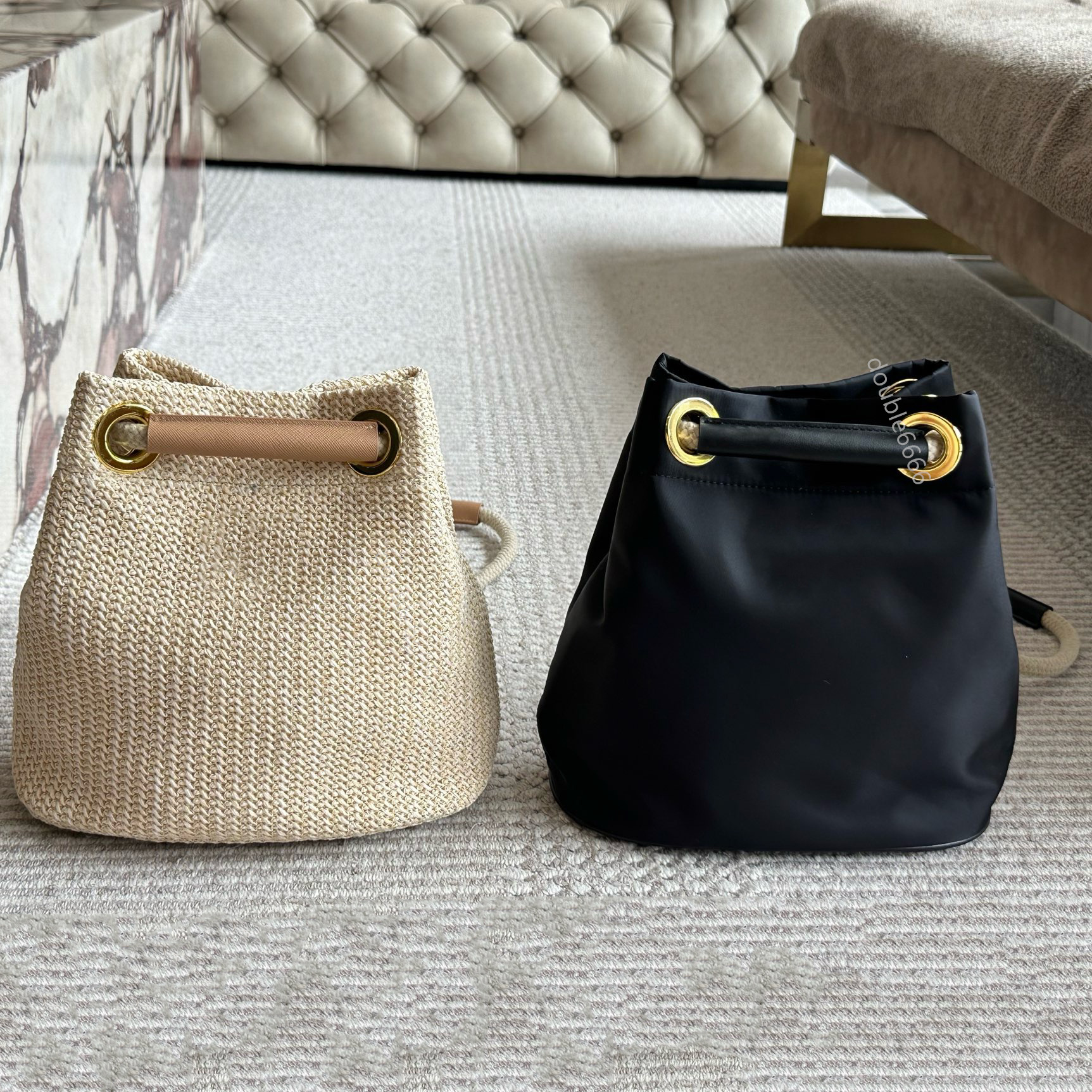 Luxury Women's Woven Bucket Bag Phone Bag Armpit Bag designer Shoulder Bag Crossbody Bag daily Messenger Bag Shopping Bag fashion Grass woven bag