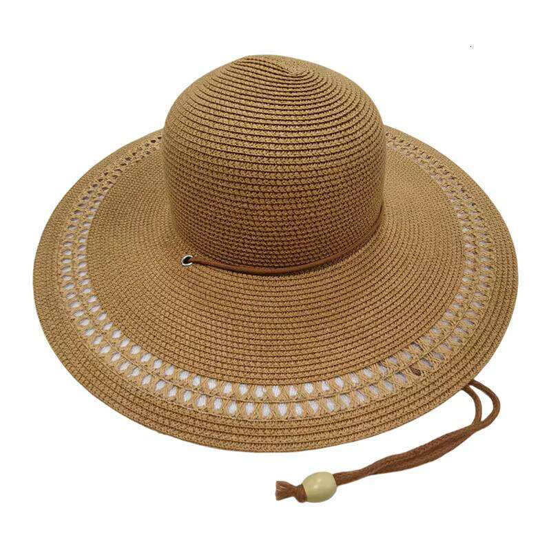 Fashion Dome Travel Sunshine Sun Men Woven Flat Top Women Beach Straw Hat