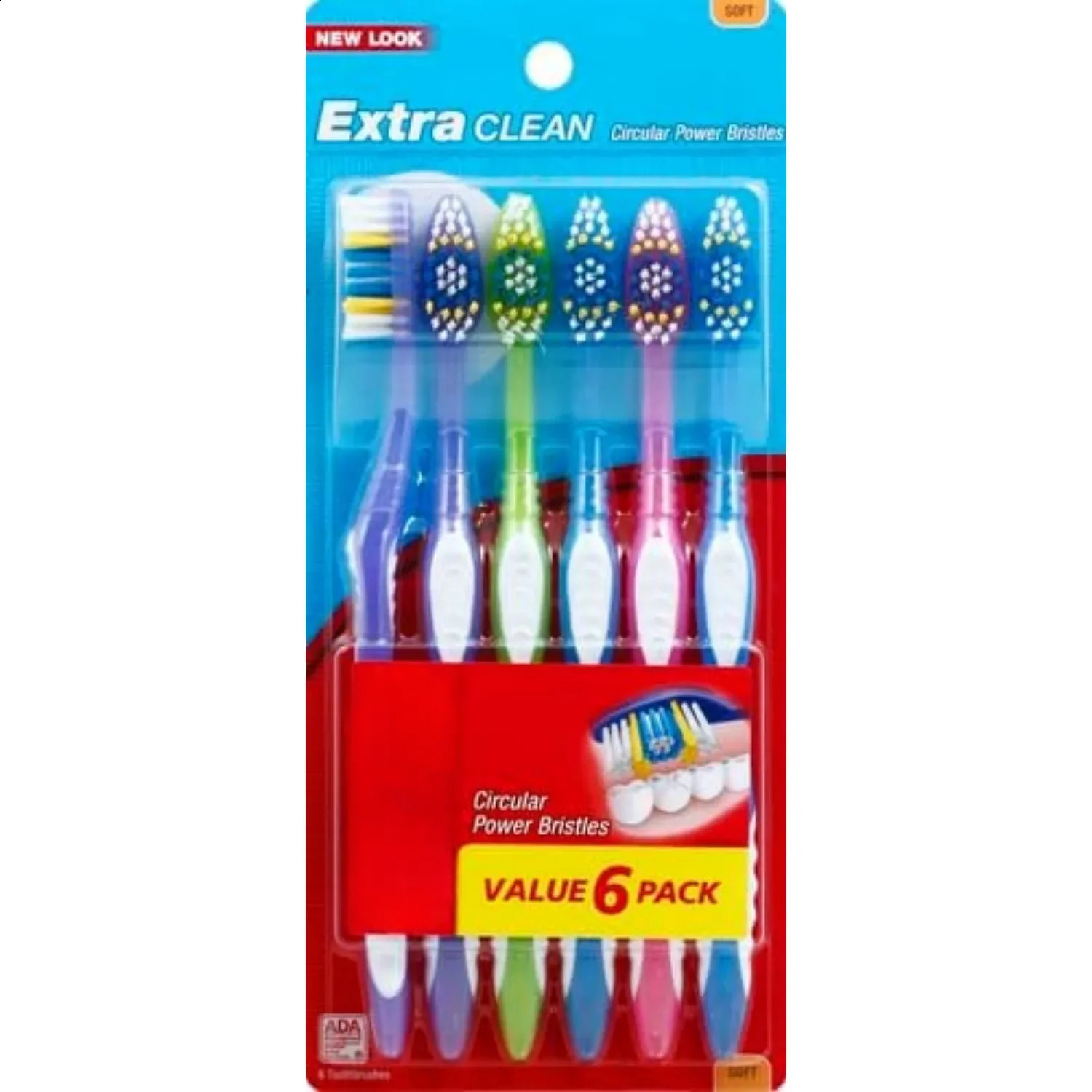 Ultra clean toothbrush adult soft toothbrush packaging may vary 6 sets 250528