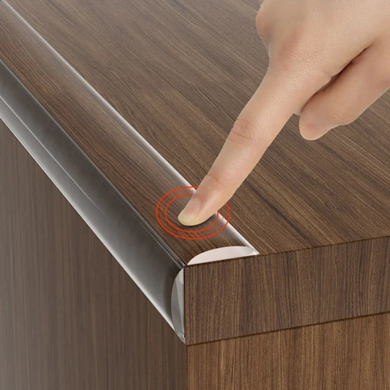 Transparent Table Edge Guard Strip Furniture Corner Protector Strip Self Adhesive Kids Collision Proof Soft Bumper Baby Safety 250530