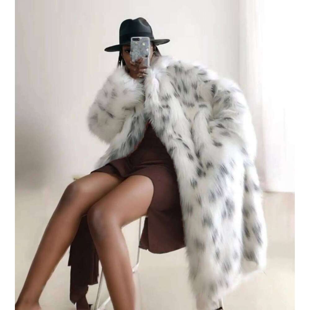 Faux Winter Long Soft Coat Women's Warm Fur Jacket Overcoat Topcoat