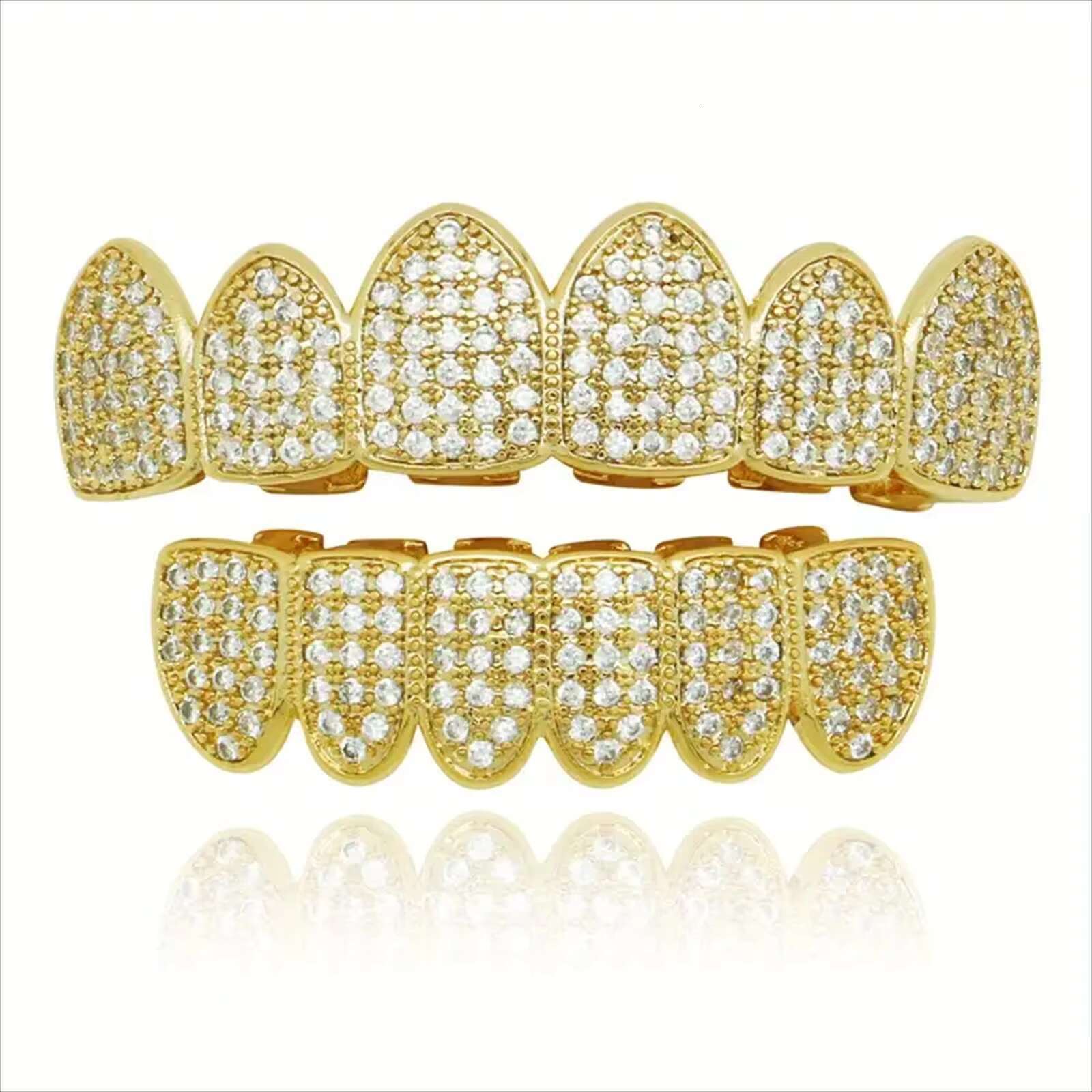Custom Hip Hop Teeth Grillz VVS Moissanite Diamond Tooth Jewelry 10K 14K 18K Gold Silver Iced Out Grillz Teeth