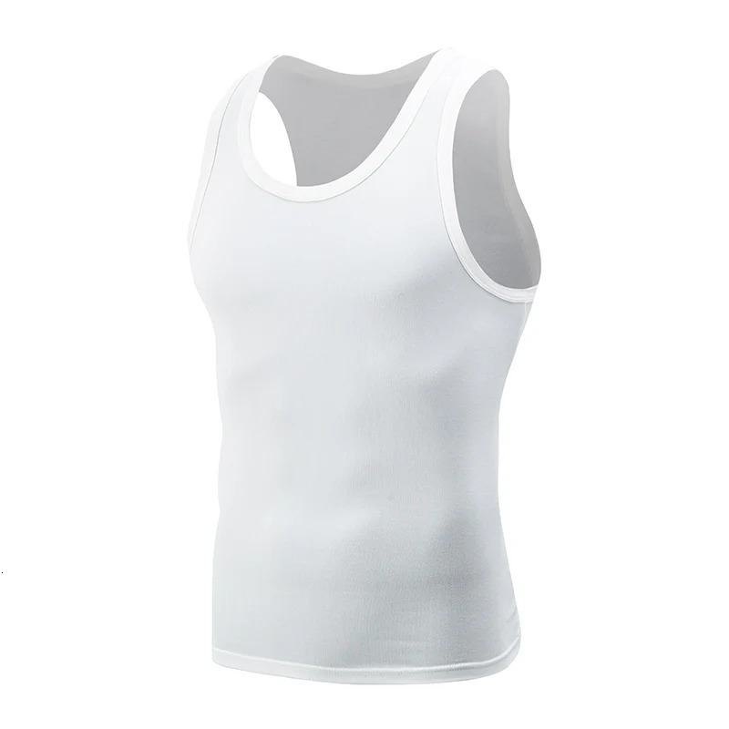 13 Piece Mens Four Seasons Black And White Classic Color Basic Vest Plus Size Youth Sports Leisure Running Joker Bottoming 250527