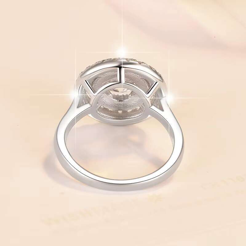 Fine Jewel 2024 New Elegant Engagement Wedding Ring S925 Sterling Silver Diamond VVs1 Moissanite Ring for Woman Ladies