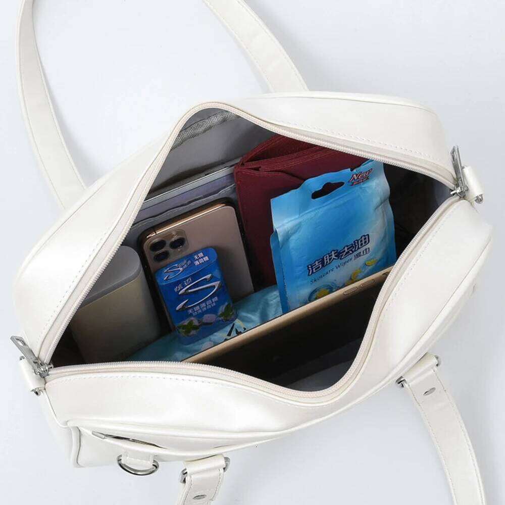 Free Shopping Japanese Student PU Leather Schoolbag Large Capacity Shoulder Lolita Heart JK Uniform Bag Cosplay Anime Handbags Tote