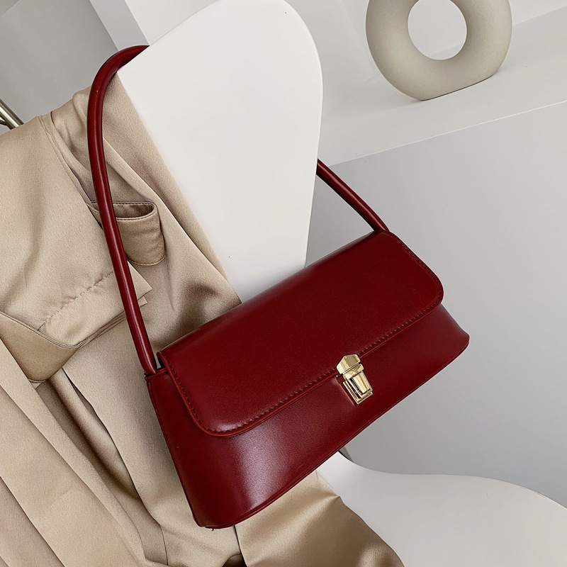 designer Vintage Baguette Bag for Women 2025 Trendy New Korean Style Shoulder Bag Fashion Handbag Underarm Bag