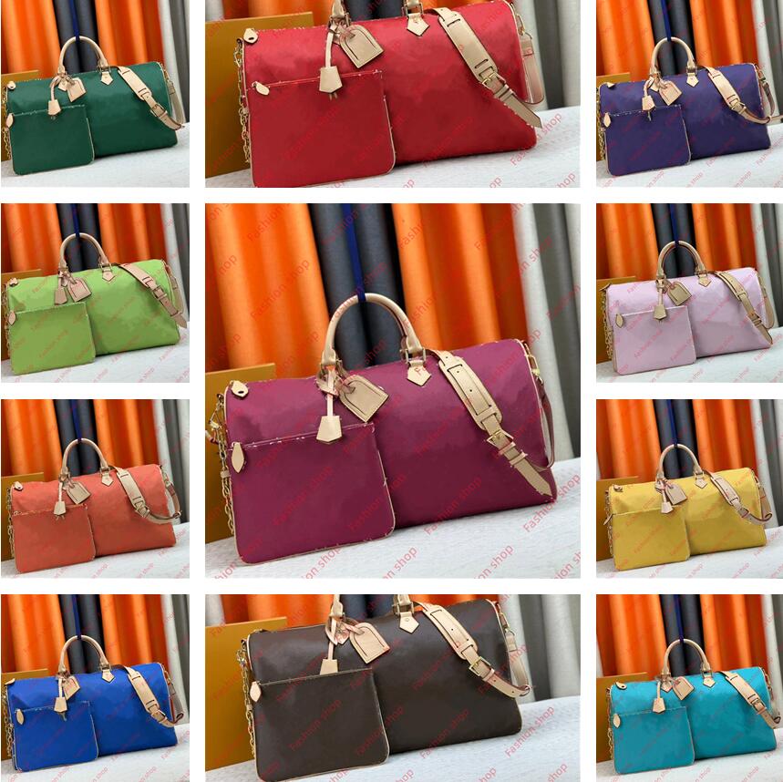 Designer travelling bag S peedys P9 Keep all Ban dou liere 50 Duffel luggage handbag tote high quality Outdoor sports Shoulder crossbody bags GM wallet Satchels