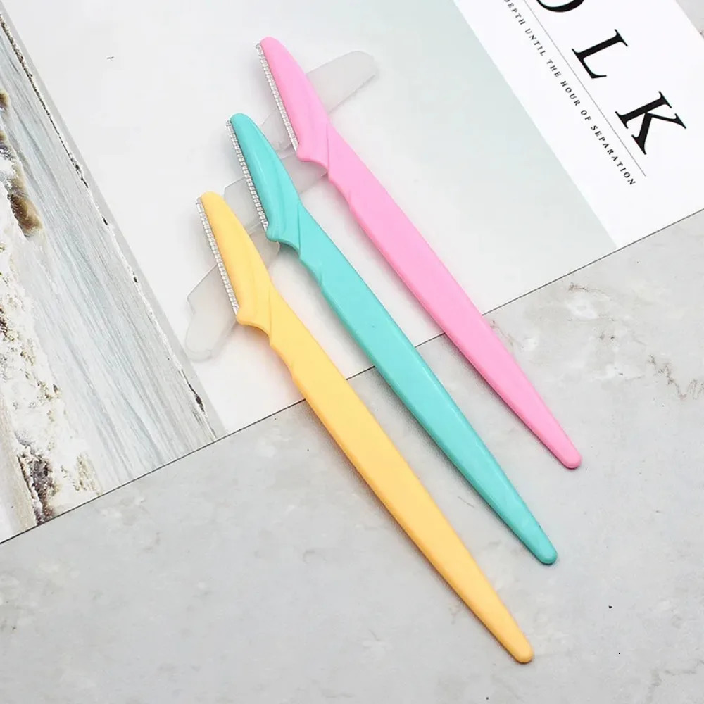 10 Pcs Eyebrow Trimmer Blade Shaver Portable Face Razor Eye Brow Epilation Hair Removal Cutters Safety Woman Makeup 250516