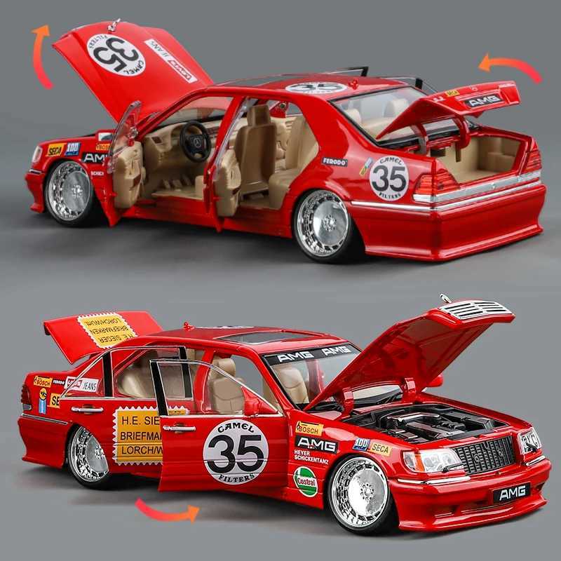 Free shipping 1 24 Benz S W140 320SEL Modified Version Super Racing Alloy Metal Diecast Model Car Collecting Hobbies Ornaments