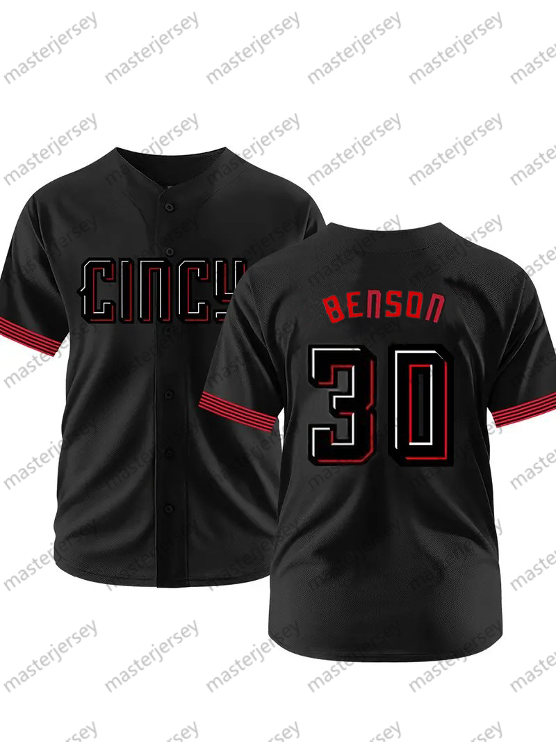44 De La Cruz Baseball Jerseys Griffey Rose Benson Callihan Candelario Espinal Marte McLain Stitched Custom Jersey