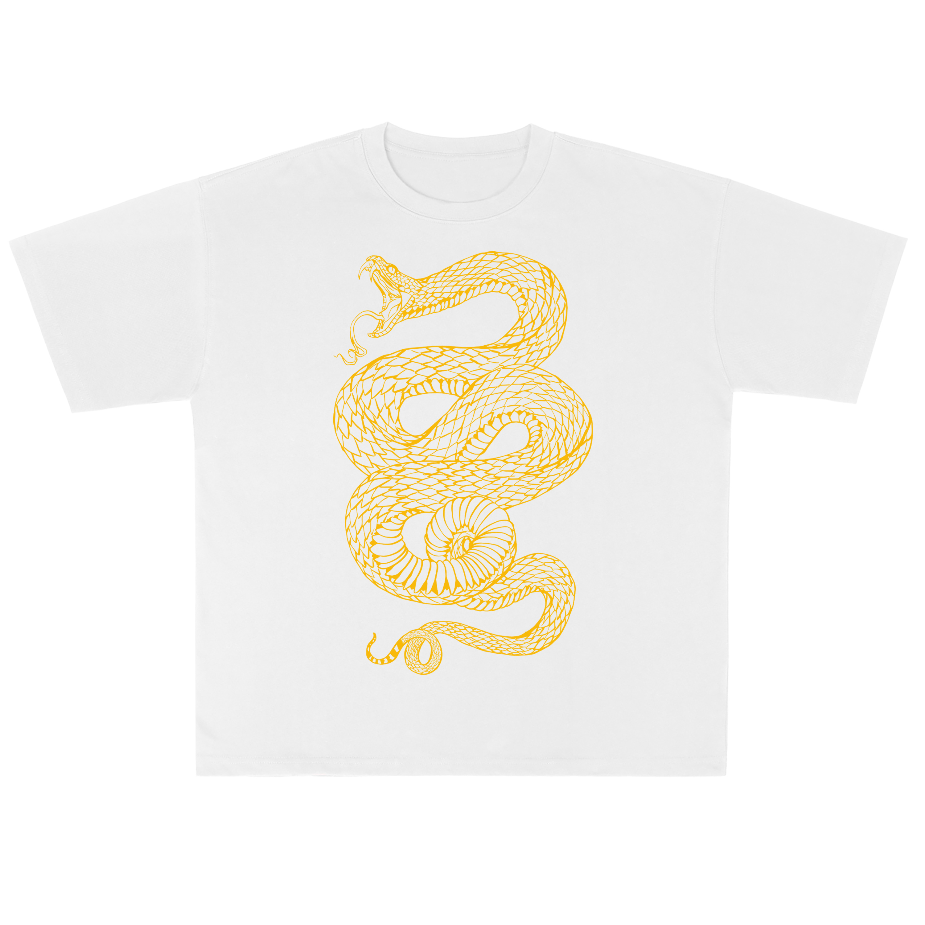 T-shirt men's top designer cotton T-shirt golden Crazy Python short sleeved clothing high-quality fashionable T-shirt