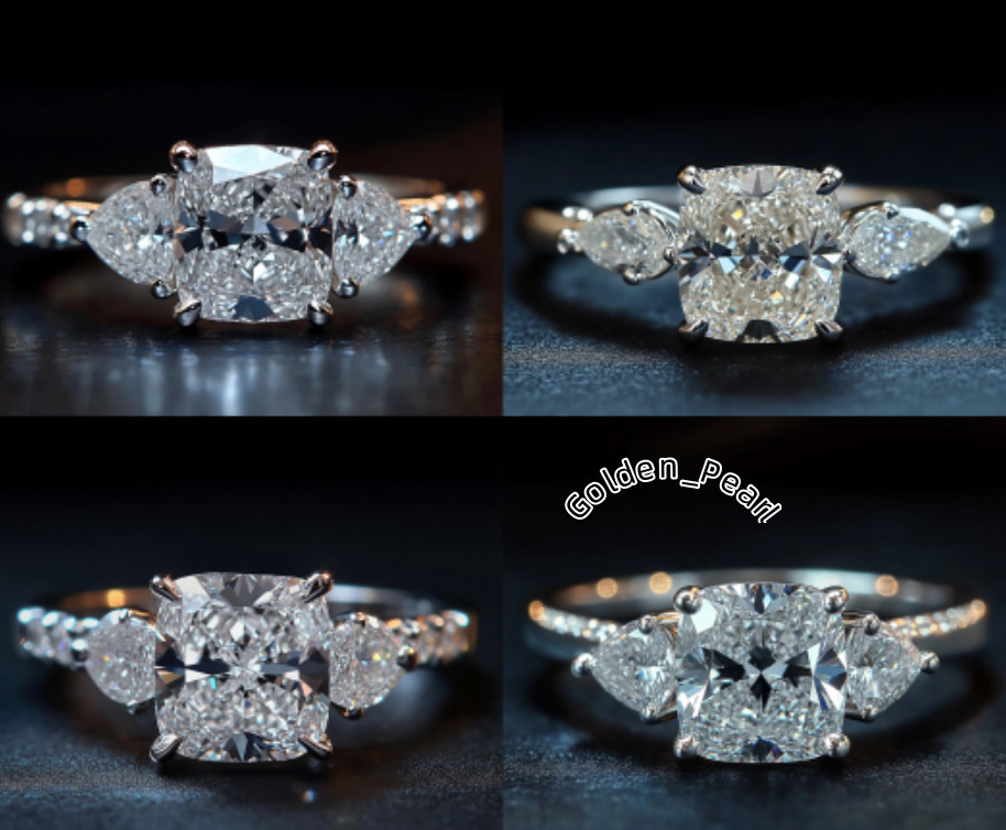 Advanced Design Moissanite 925 Sterling Silver Luxury Wedding Engagement Ring