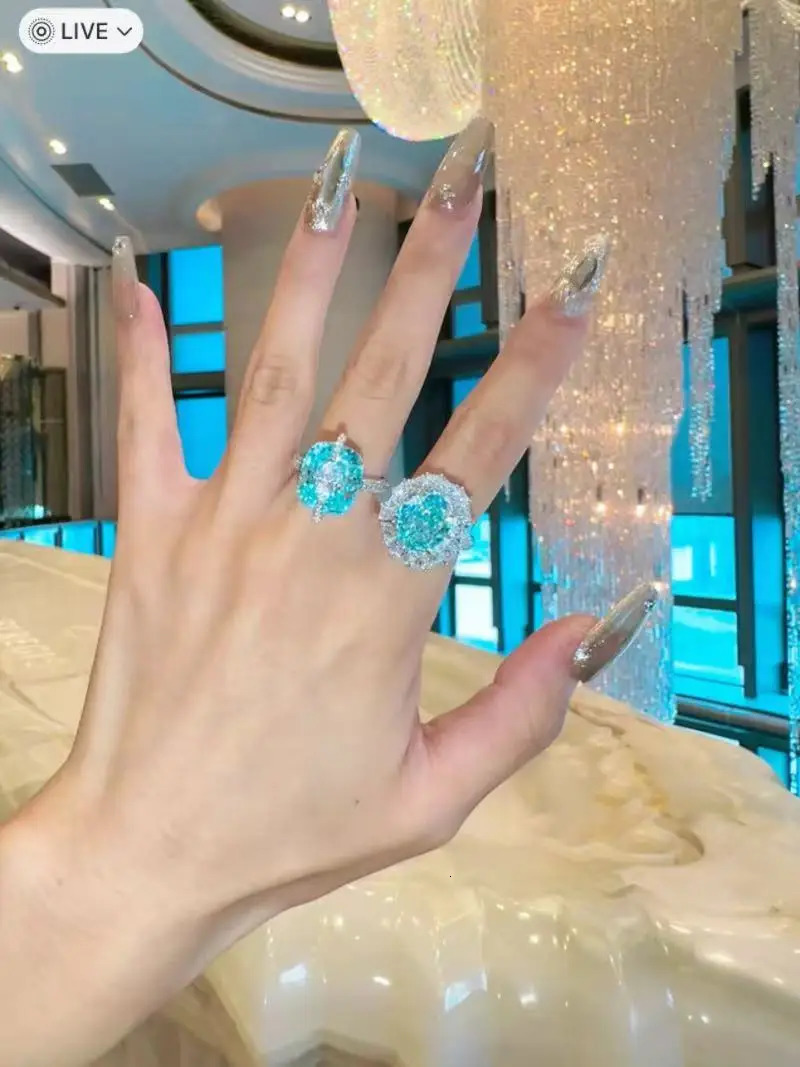 ZOCA 925 Original Ring Large Silver Rings rapunzel amber rings for women Quality Fine Jewelry Paraiba 250526