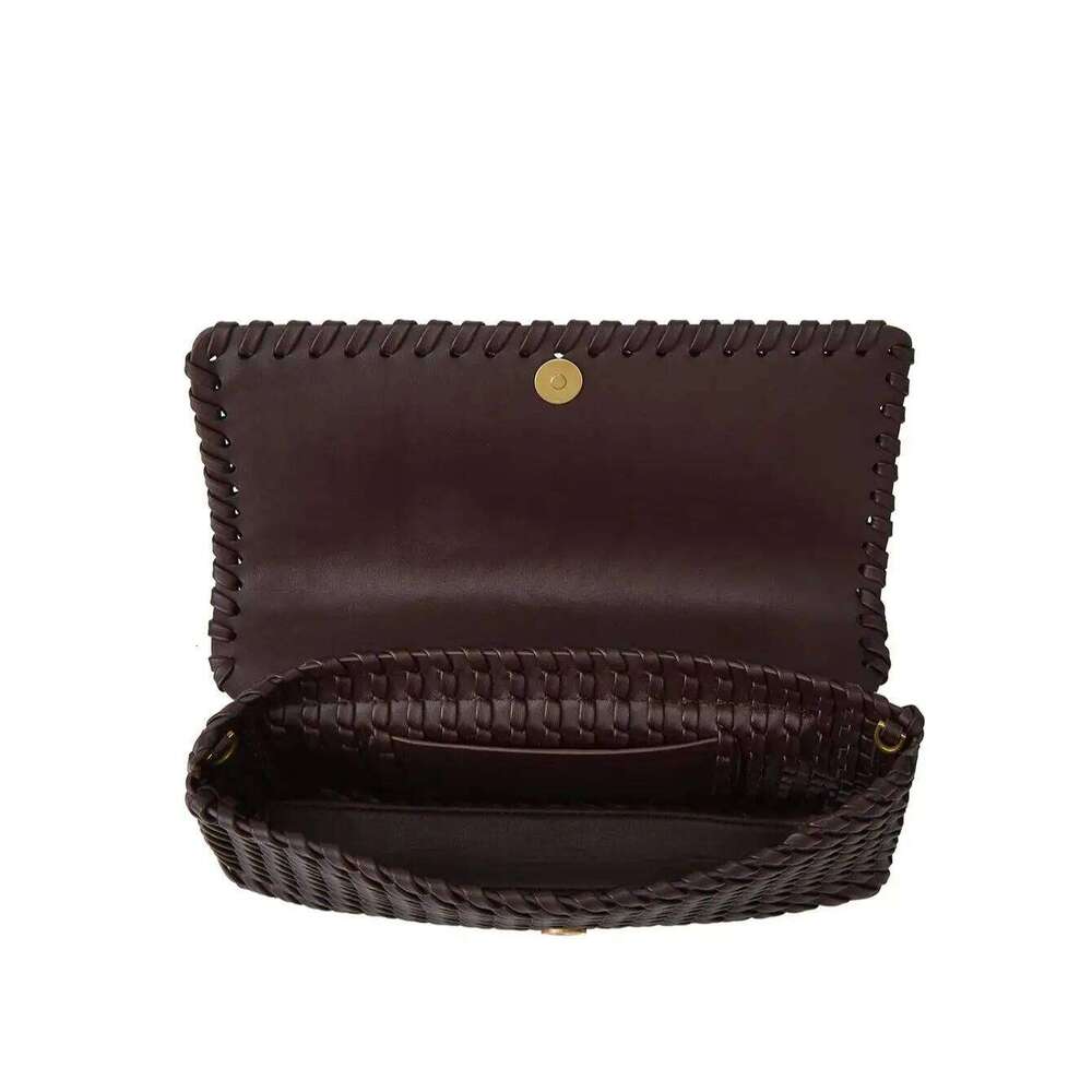 Designer Pu Leather Wowen Clutch For Women Vintage Flap Shoulder Crossbody Bags Trend Underarm Bag Lady Handbags 2025