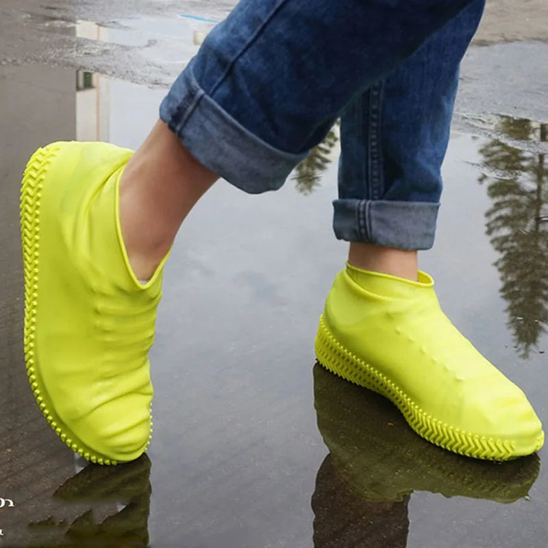 1Pair Reusable Nonslip Rain Boots Waterproof Shoes Covers Boot for Outdoor Use Gear Household Merchandises Home 250528
