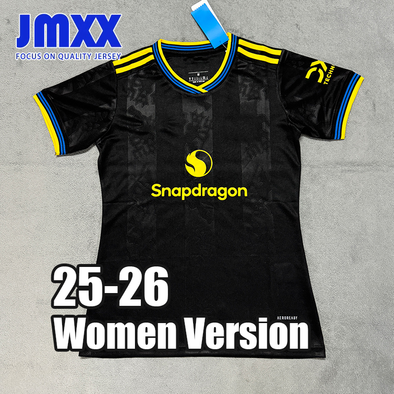 JMXX Women Version 25 26 Female Soccer Jersey Home Away Third Hojlund Rashford Zirkzee Fernandes Mainoo Antony Yoro De Ligt Martinez Girl Football Shirt 2025