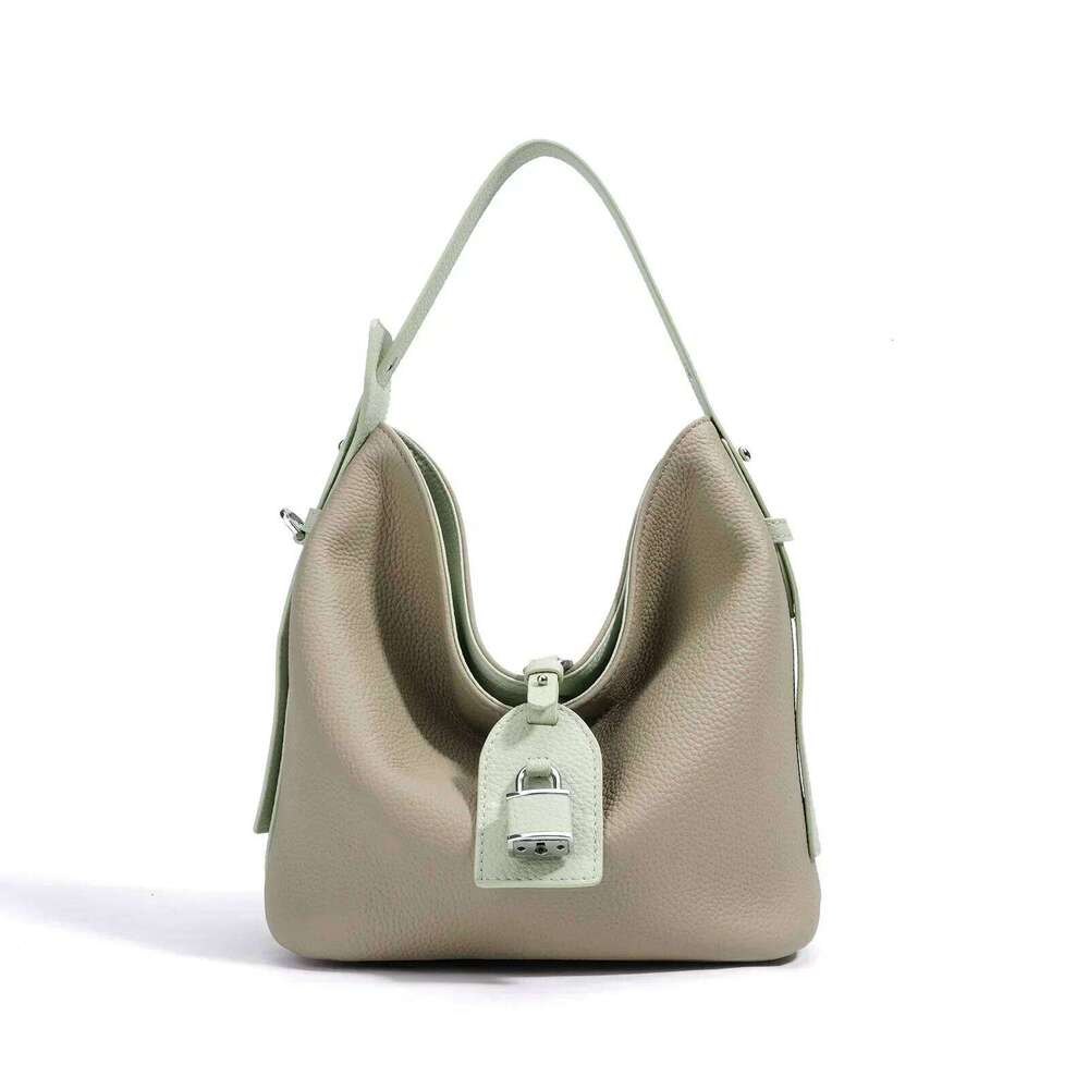 Genuine Leather Niche Designer Women Shoulder Daily Ladies Commuter Bucket Casual High Quality Crossbody Bag Female Handbag