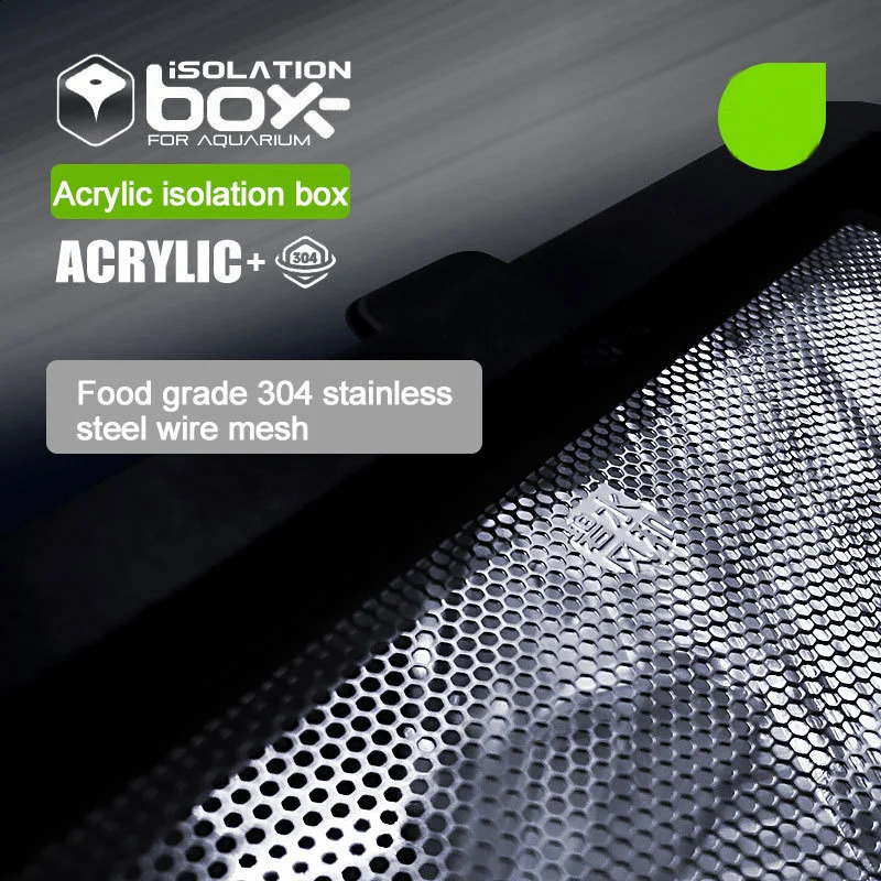Aquarium Acrylic Fish Tank Isolation Box Pneumatic Spawning Incubation Box Ornamental Breeding Room Small Fry Stainless Steel 250530