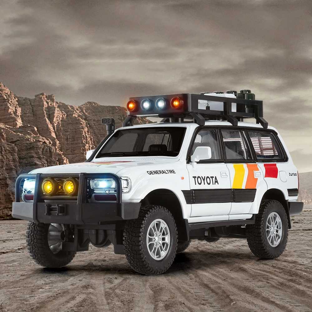 Free shipping 1 24 Scale LC80 Off-road Vehicle Alloy Car Model Diecast Toy Ornament Gift Souvenir Collectible