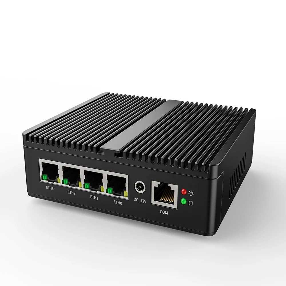 Industrial Mini PC Intel N100/N150 Soft Router 4xIntel i226V 2.5G LAN DDR5 NVME SSD pfSense Firewall Appliance ESXI AES-NI X250602