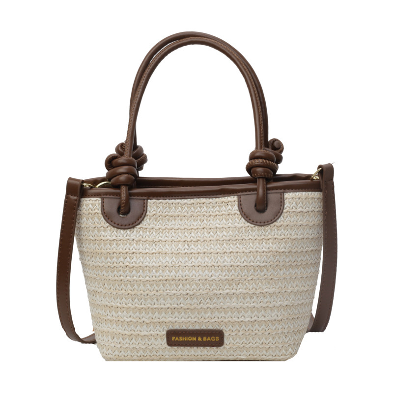 Free Shipping Designer Bag 2024 Single Shoulder Crossbody Woven For New High-capacity Vacation Beach Commuting Tote Bag Womens Bag
