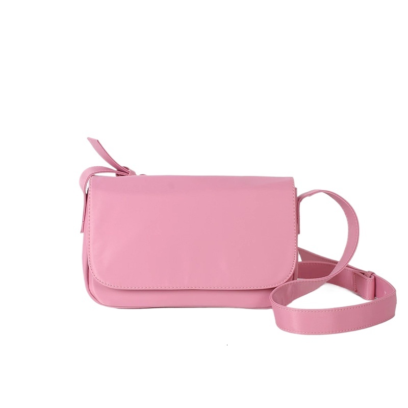 designer 2025 New Unisex Soft Leather Solid Color Textured Small Square Bag Retro Stylish Simple Commuter Versatile Shoulder Handbag