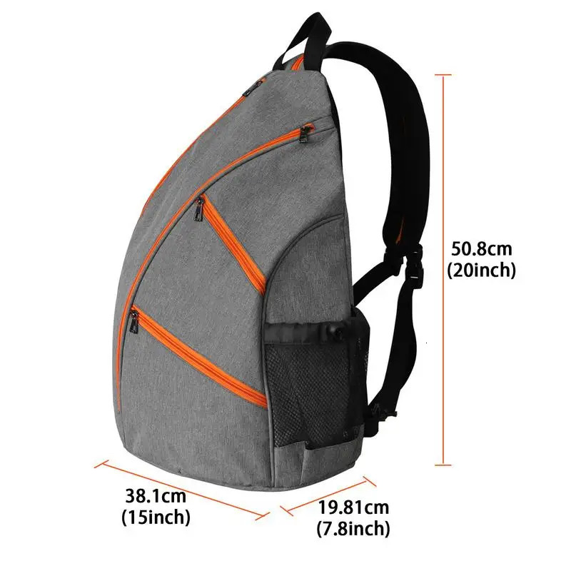 Hole Ball Racket Bag Single Shoulder Racket Sling Bag Ergonomic Sports Racket Bag for Tennis Rackets Badminton Rackets 250530