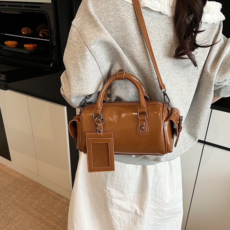 designer Niche Bowling Ball Women's Bag 2025 New High-end Sweet Cool Handbag Ins Korean Style Trendy Shoulder Crossbody Bag