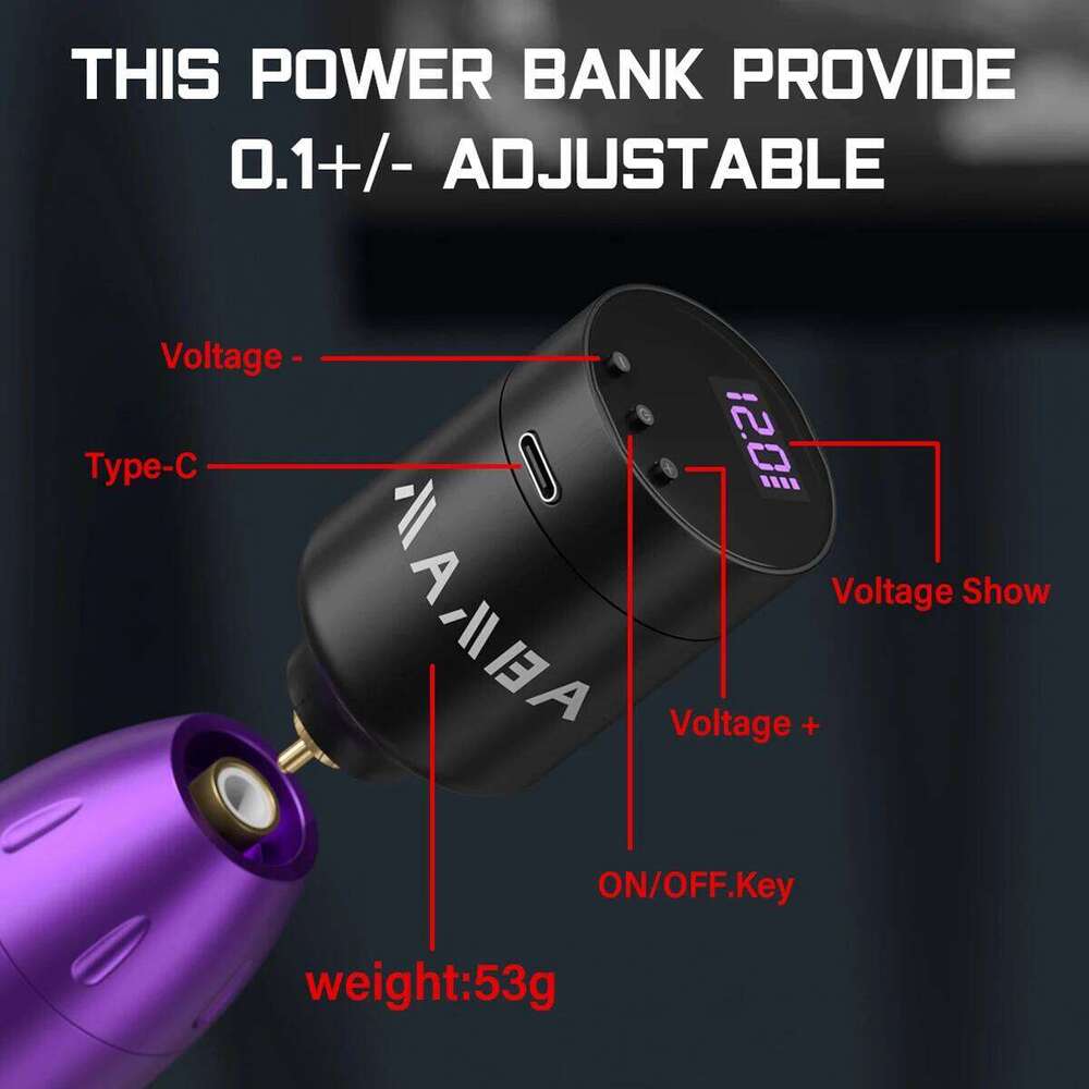 Wireless Rotating Set Complete Pen 1350Mah Battery Box Needle Power Tattoo Suitable For Beginners Body Art Makeup