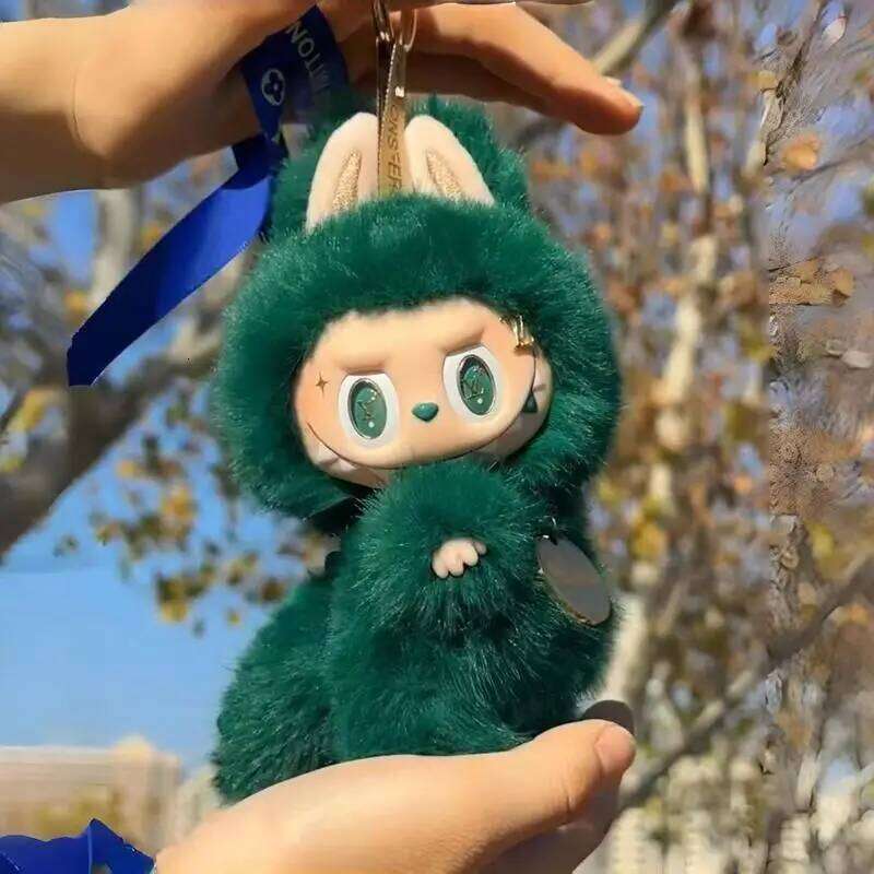 High Quality Zimomo Little Leader Change Baby Butterfly Pink Limited Edition Plush Vinyl Labubu Doll Pendant Gift Replica designer bag