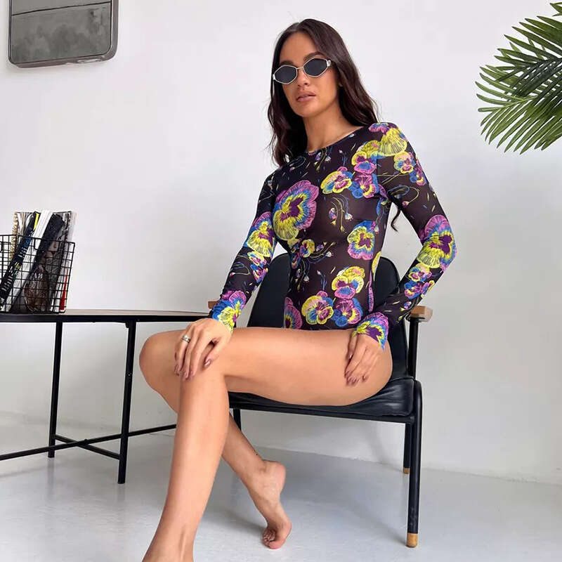 Swimsuit, women's mesh, sunscreen swimsuit, swimsuit 2025 new style, chic and elegant clothing