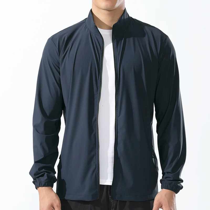 Running Coat Outdoor Elasticity Reflective Gym Jogging Quick Drying Thin Jackets Spring Summer Breathable Coat Custom 250529
