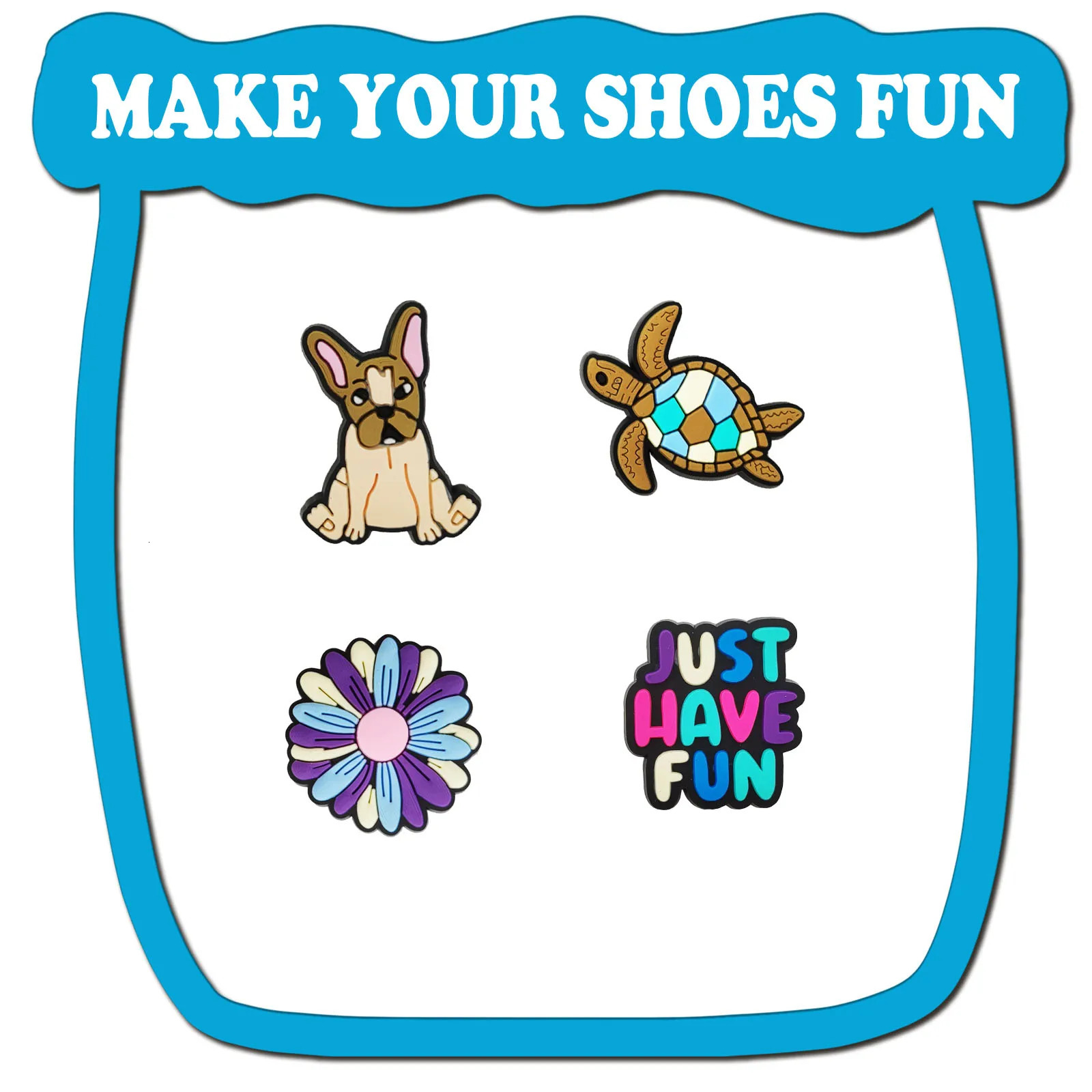 25Pcs Summer Collection Theme Shoe Charms For Bubble Slides Sandals PVC Decorations Accessories Christmas Birthday 250528