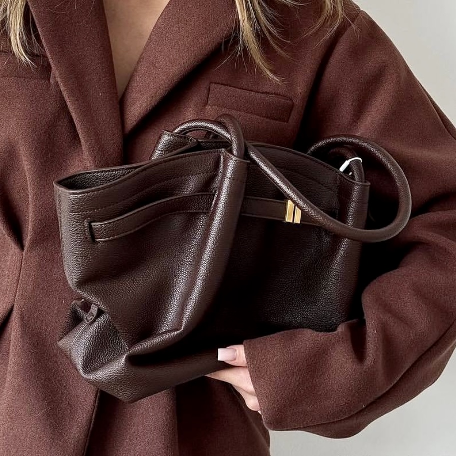 2025 New Arrival Large Dumpling-Shaped Women's Shoulder/Crossbody Handbag - Trendy Fashion Purse