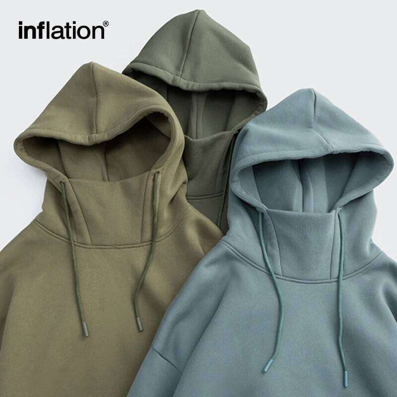 Coats Designer Women IATION Blank Thick Fleece Men Winter Warm High Collar Oversized Hoodies Unisex Hooded Sweatshirts Designer