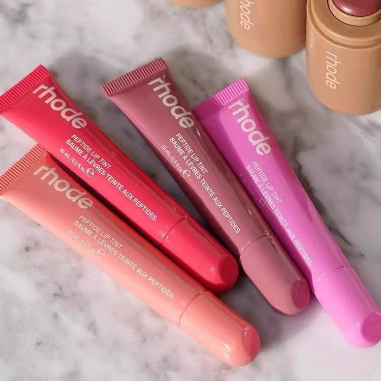 Rhode Makeup Lip Gloss Lip Plumper Liquid Lipstick Toast Espresso Raspberry Jelly Bean Shortcake Lipbalm Moisturize Shiny Glitter Lipgloss Beauty Cosmetics