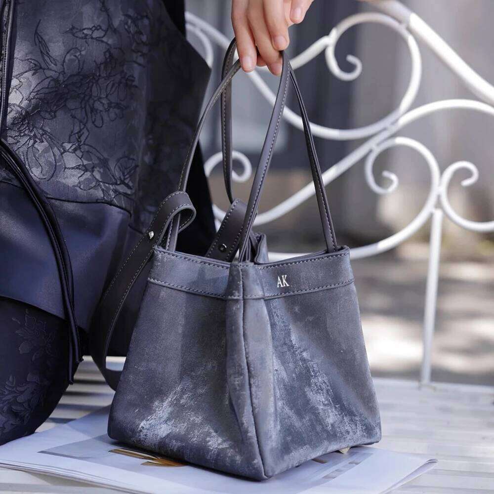 Fashion Silk Women Bucket Suede Leather Female Party Handbag Custom Name Multiple Lady Shoulder Bag With Top Handles