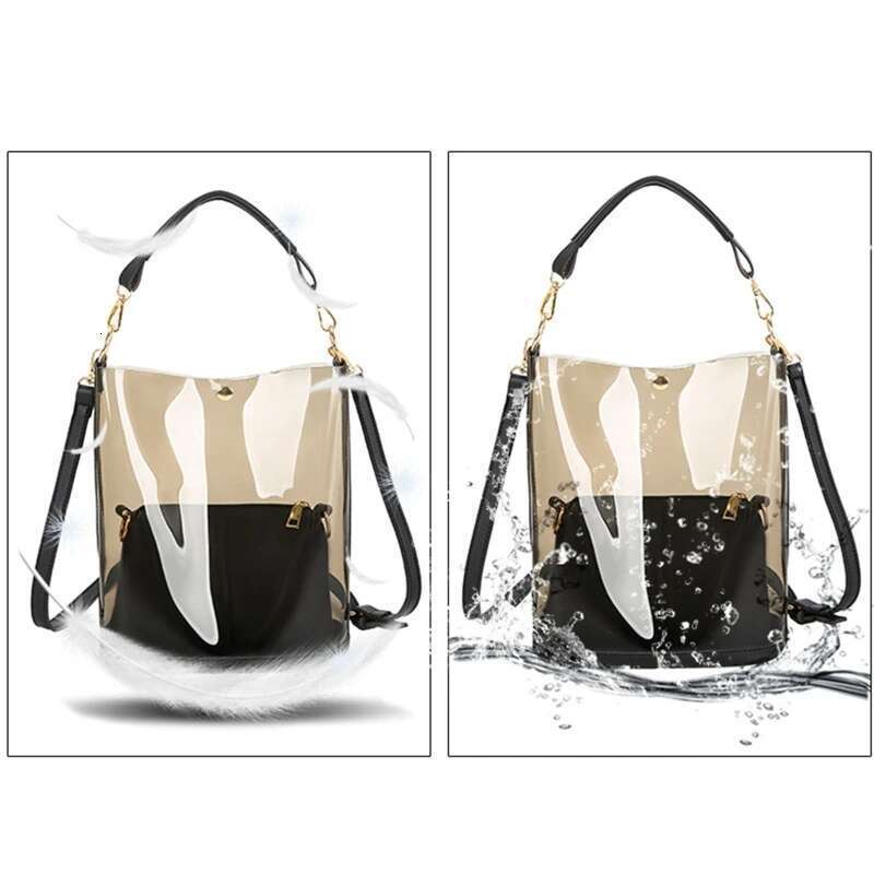 Stylish Transparent Jelly Clear Bucket Bag For Valentine's Day