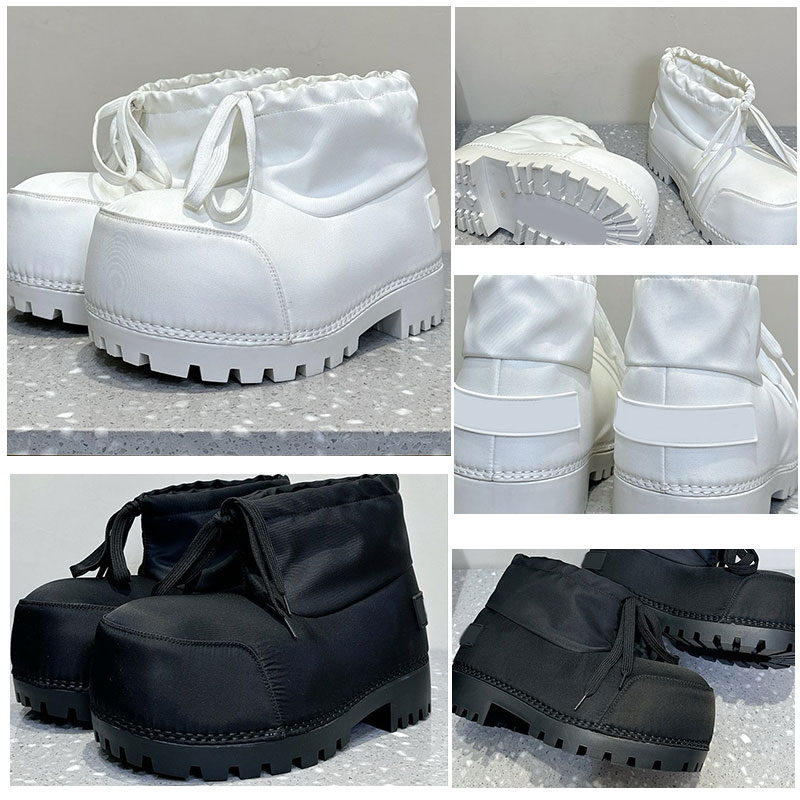 WOMENS ALASKA LOW BOOT IN WHITE designer new ski boots luxury womens winter boots waterproof nylon fabric down lining short boots classic women branded boots