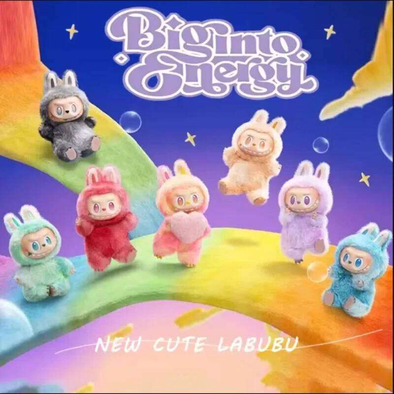 For Labubu Heartbeat aron Enamel The Monsters Face Blind Box Pvc Figurine Tabletop Ornament Kawaii Doll Kid Birthday Gift designer bag