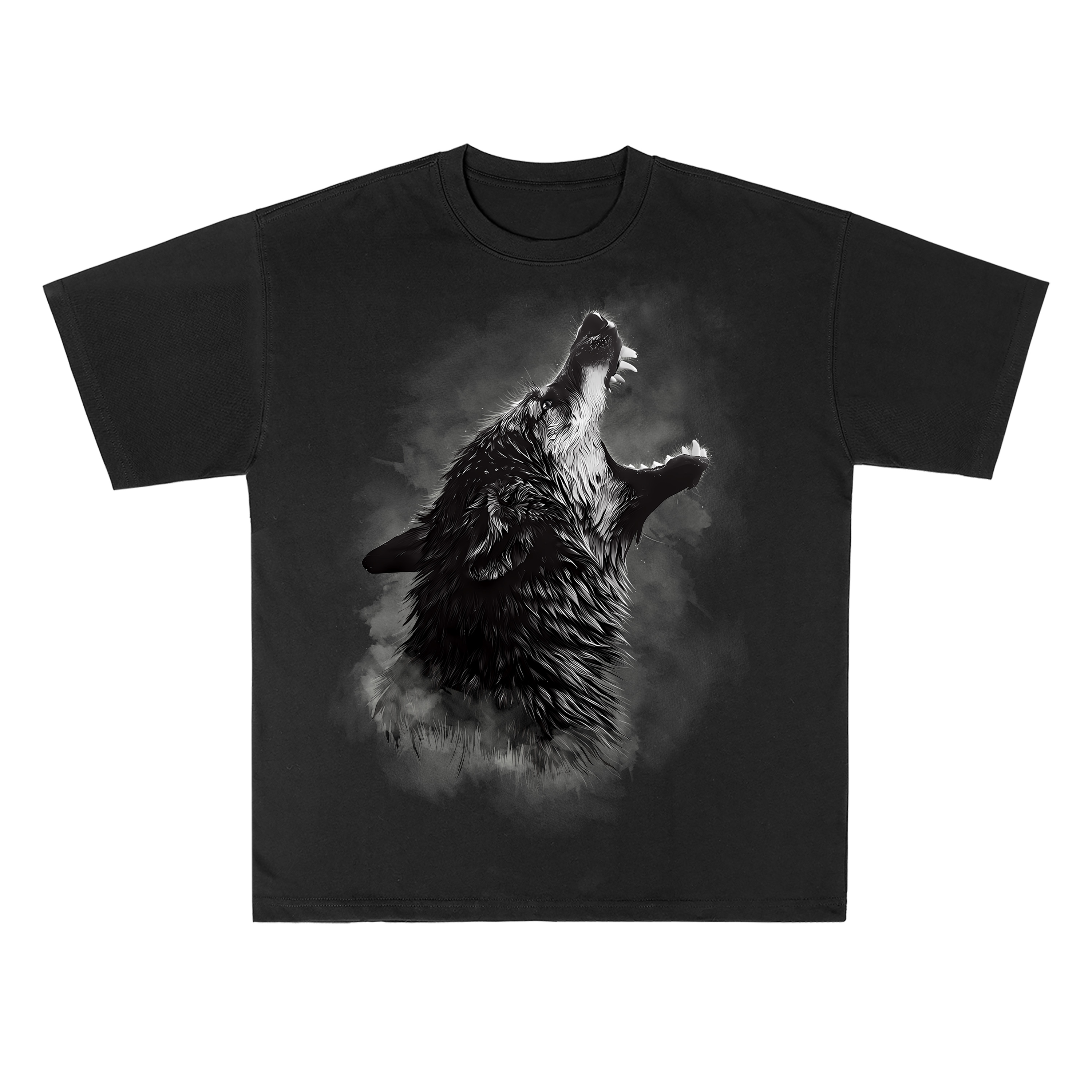 T-shirt men's top designer cotton T-shirt the wolf's howl short sleeved clothing high-quality fashionable T-shirt