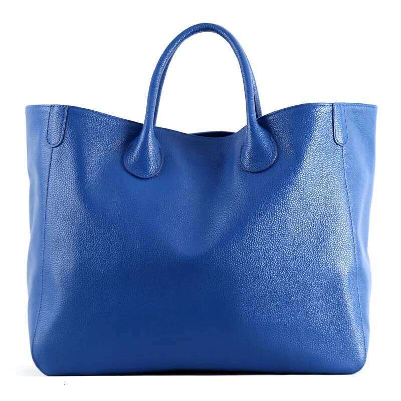 2025 Genuine Leather Women Handbags Tote Bag Large Capacity New First Layer Cowhide Portable Travel Bags Fashion