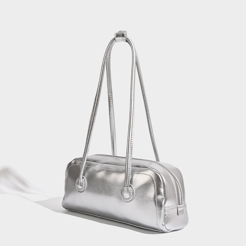 designer Korean Niche Boston Handbag for Women 2025 New High-End Simple Versatile Commuter Shoulder Underarm Bag