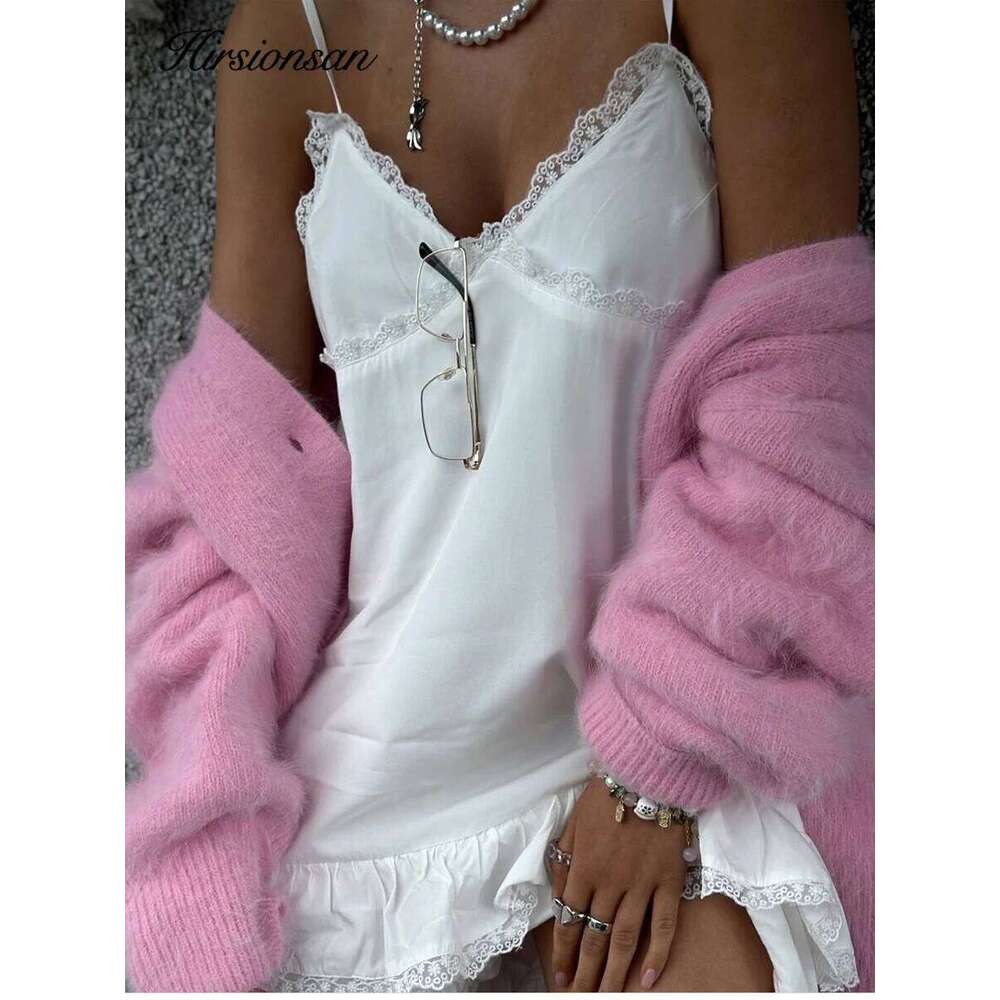 Hirsionsan Elegant Long Sleeve Sweater Women 2025 New Single-Breasted Female Casual Cardigan Soft Flexible Knitted Outwear