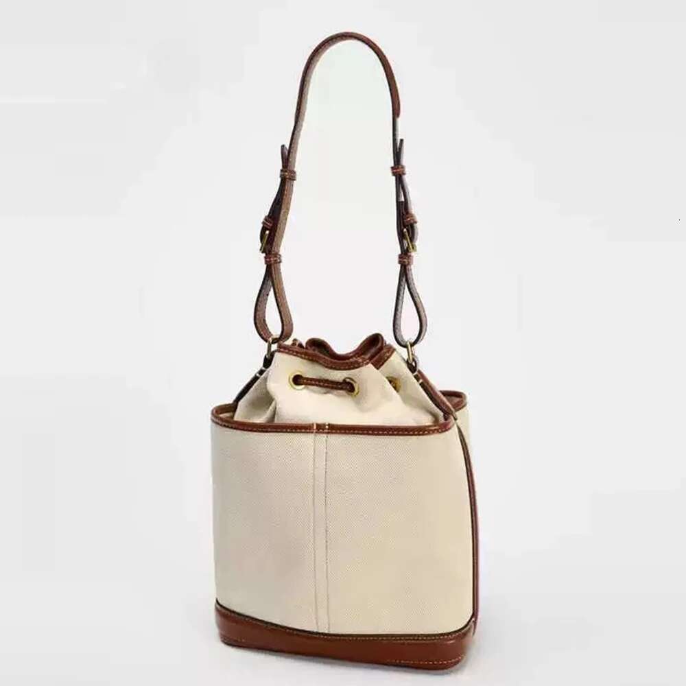 Fashion Denim Bucket Bags For Women Designer Handbags High Quality Canvas Shoulder 2025 New Drawstring Women's Bag