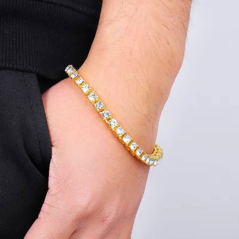Professional D VVS1 Classic White Sier Tennis Pyroxene Bracelet