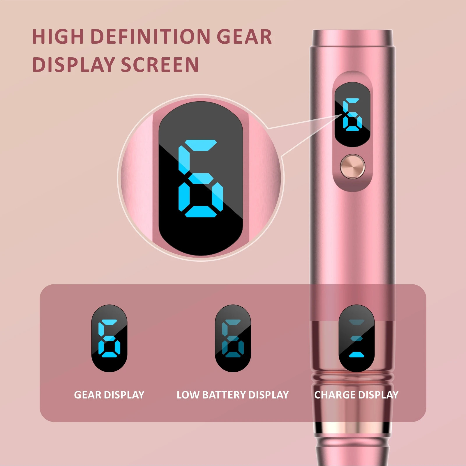 S02 Nano Microcrystal Pen Beauty Skin Care Tool Massage Instrument - With 2 Disposable Replacement Heads 250523